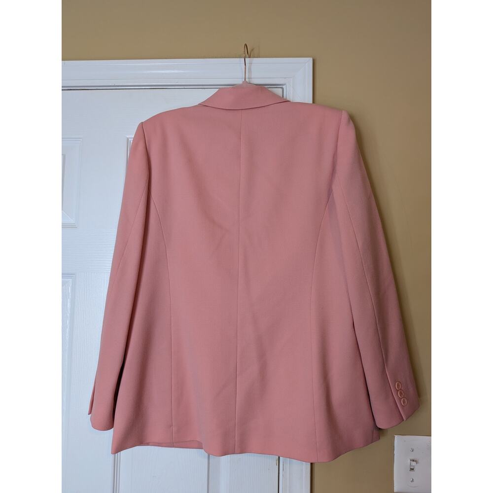 Vintage Pendleton Wool Blazer & Pastel Plaid Pleated Midi Skirt Suit Set Size 12 - Picture 5 of 9